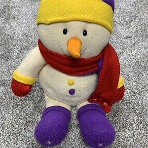 2000 Zany Brainy Zack Frost Snowman Christmas Holiday Plush Jumbo Vintage 24”